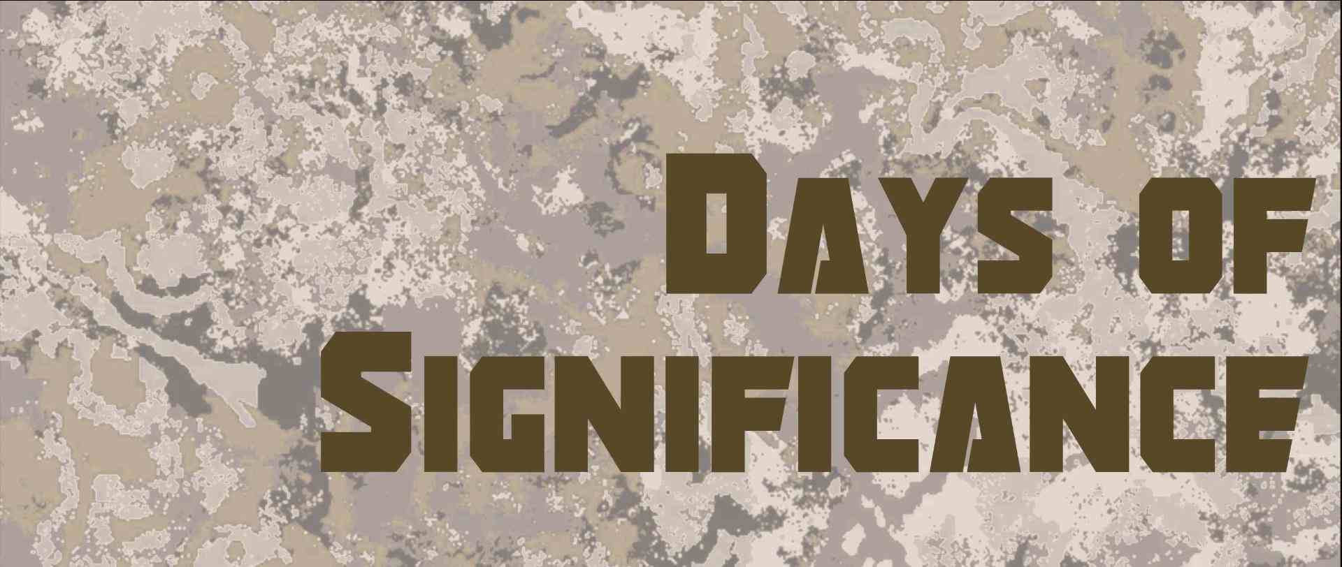 Days of Significance